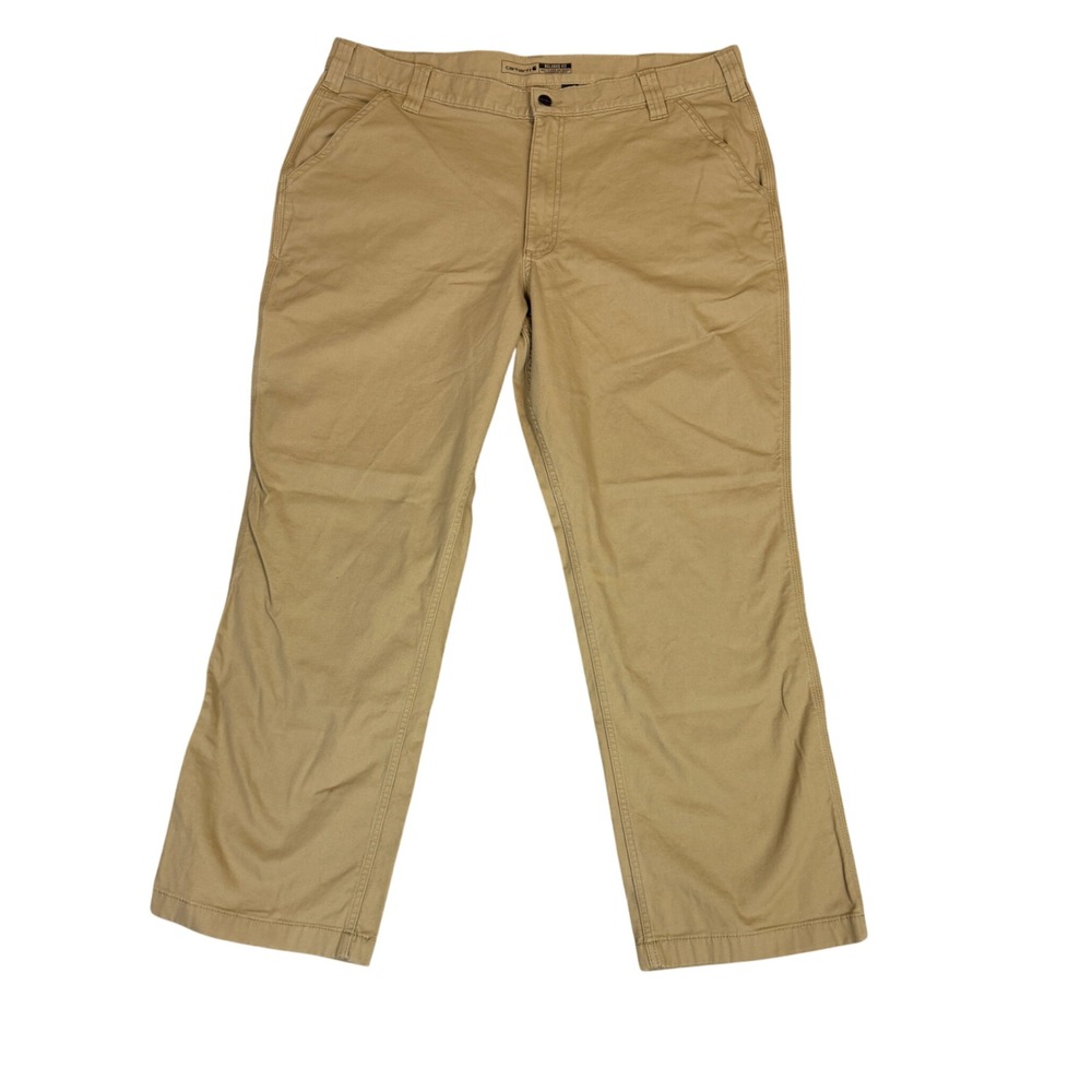 Carhartt Rugged Flex Relaxed Fit Canvas Work Pants Khaki 40x30 Men's